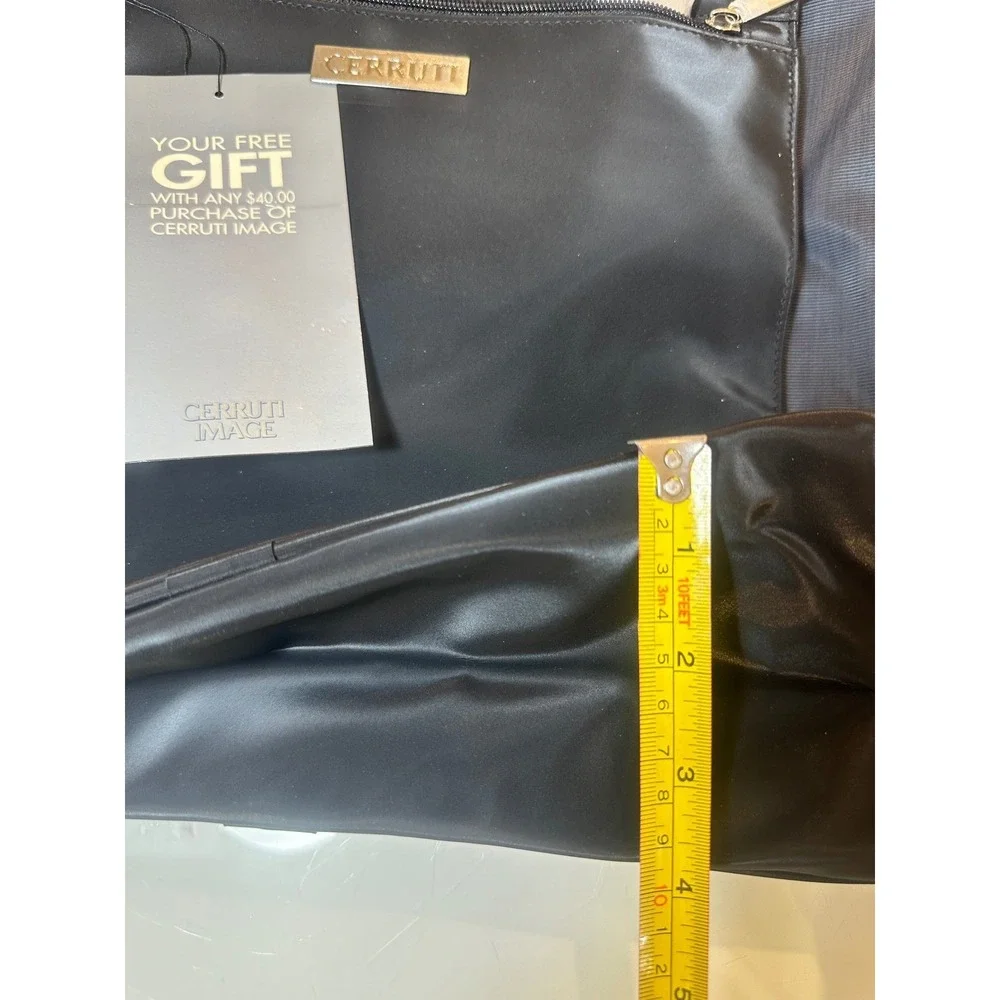Cerruti Image Black Travel Bag Weekender Duffel Shoulder Strap NWT 1171001
